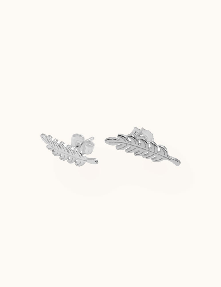 Boucles d'oreilles Laurier en argent 925