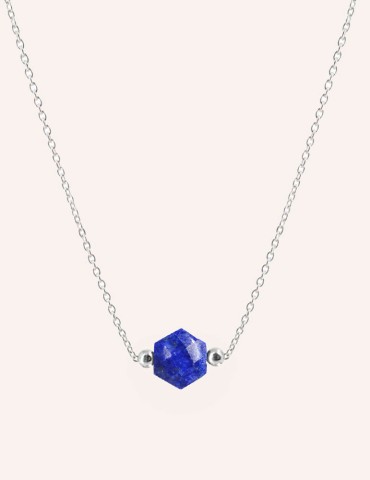 Collier chaîne et lapis...