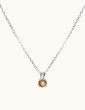 Collier chaîne en argent avec pendentif citrine Colliers