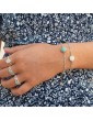 Bracelet en argent, Amazonite ou pierre de lune - Juliette Aloe Bijoux