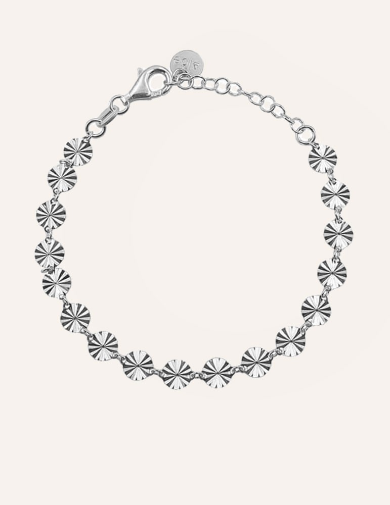 Bracelet mini pastilles soleils en Argent 925