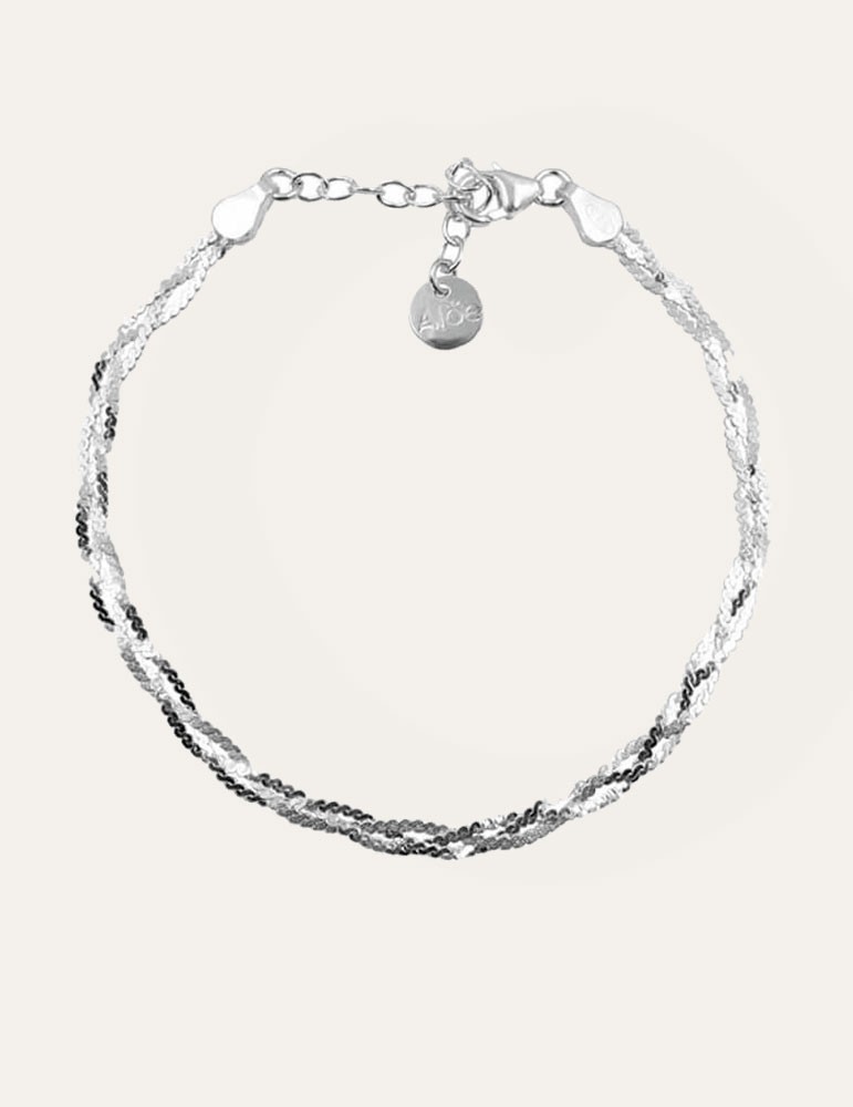 Bracelet tresse en argent 925