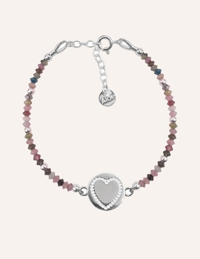 Bracelet Cupidon en argent & tourmalines Aloe Bijoux