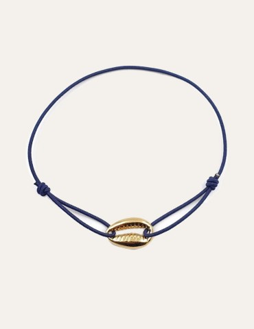 Bracelet Cordon avec motif coquillage en Plaqué or Aloe Bijoux