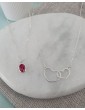 Collier chaîne et tourmaline rose Colliers