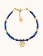 Bracelet Iléa en plaqué or et lapis lazuli