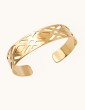Bracelet manchette en Plaqué or - Losange Aloe Bijoux