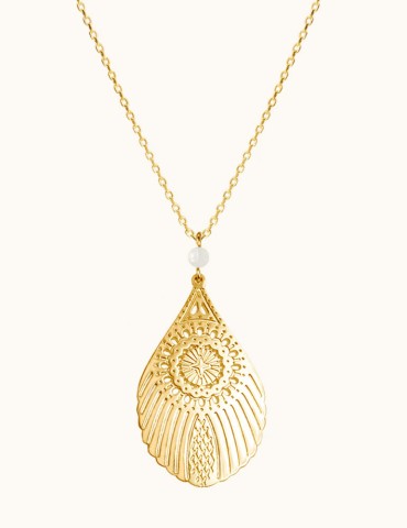 Collier Grande plume de...