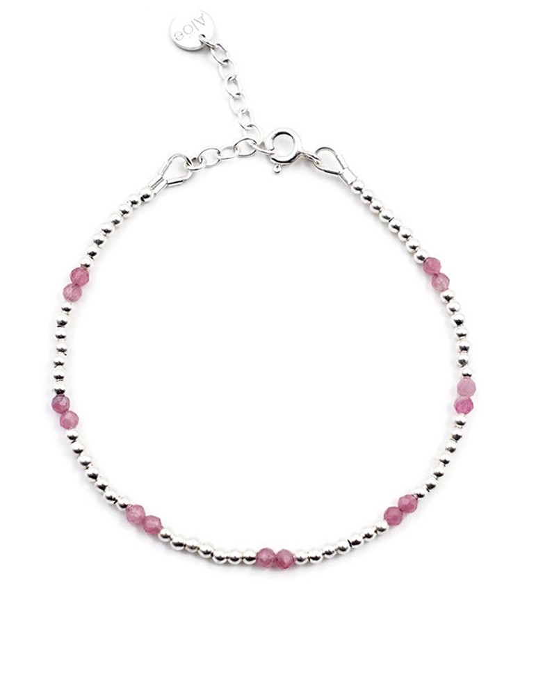 Bracelet Tourmaline rose et Argent 925 - Naïa Aloe Bijoux