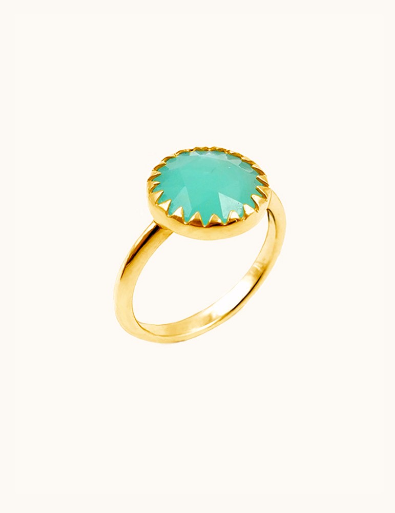 Bague chrysoprase hotsell