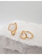 Bague cercle ajouré en plaqué or Aloe Bijoux