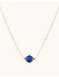 Collier Lapis lazuli Hexagonal en Plaqué or Colliers