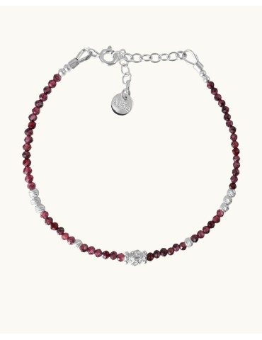 Bracelet Elia en Argent 925 avec Pierre au Choix Aloe Bijoux