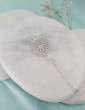 Collier rosas argent pierre de lune - Aura Aloe Bijoux
