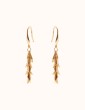 Boucles d'oreilles feuilles en Plaqué or - Filaé Aloe Bijoux