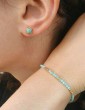 Bracelet en Plaqué or et Amazonite "Ilona" Aloe Bijoux
