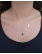 Collier Pampilles 5 Gouttes en Lapis-Lazuli et Argent 925 Aloe Bijoux
