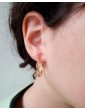 Créoles Plaqué Or Motif Chaînes - Lyane Aloe Bijoux