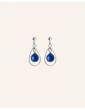 Boucles d’Oreilles Gouttes en Argent 925 et Lapis-Lazuli Aloe Bijoux