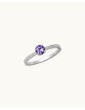Bague en argent et améthyste - Jenny Aloe Bijoux