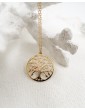 Collier Grand Arbre de Vie en Plaqué Or Aloe Bijoux