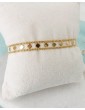 Bracelet 3 Rangs en Plaqué Or avec Losanges Aloe Bijoux