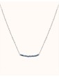 Collier Barrette en Argent 925 avec Émeraude ou Saphir Aloe Bijoux