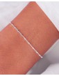 Bracelet Chaîne Mini Cubes en Argent 925 Aloe Bijoux