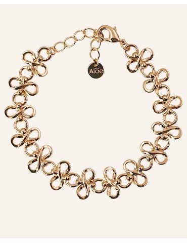 Bracelet maille fleur Aloe Bijoux