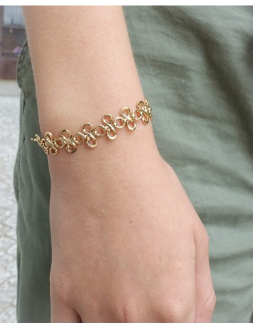 Bracelet maille fleur Aloe Bijoux