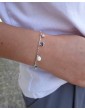 Bracelet diverses pampilles Émeraude et Saphir en Argent 925 Aloe Bijoux