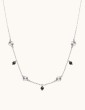 Collier Spinelle Noir et pastilles soleils en Argent 925 Aloe Bijoux