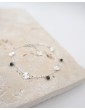 Bracelet Spinelle Noir et pastilles soleils en Argent 925 Aloe Bijoux