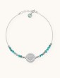 Bracelet Rosace en Argent 925 et turquoises Aloe Bijoux