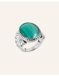 Bague Argent 925 et Malachite Angela Aloe Bijoux
