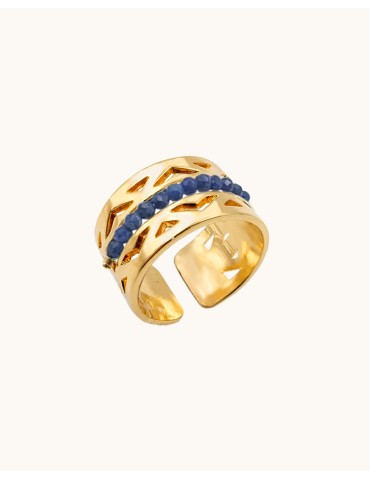 Bague Saphir en Plaqué or - Aloé Aloe Bijoux