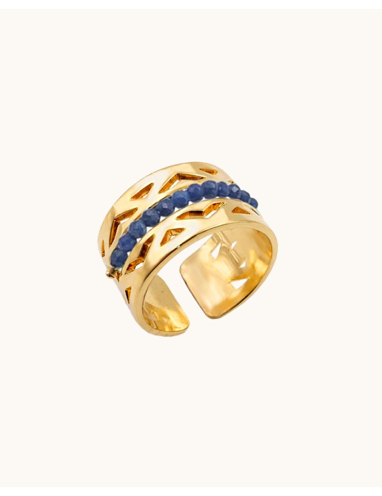 Bague Saphir en Plaqué or - Aloé Aloe Bijoux