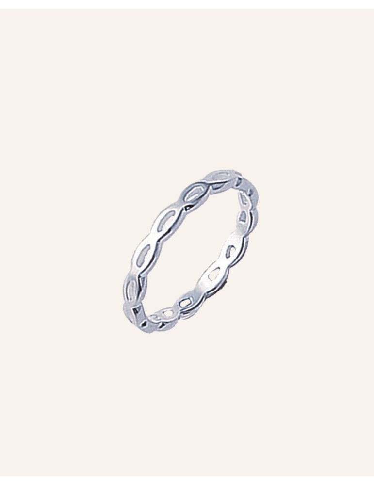 Bague tresse lisse en argent 925 Aloe Bijoux Bague tresse lisse en argent 925 Aloe Bijoux
