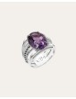 Bague Alizée en argent et améthyste Aloe Bijoux