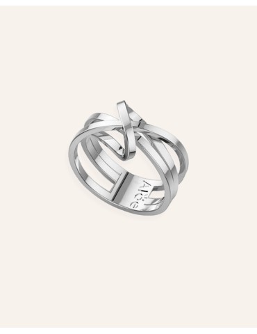 Bague argent 925 - Liens croisées Aloe Bijoux