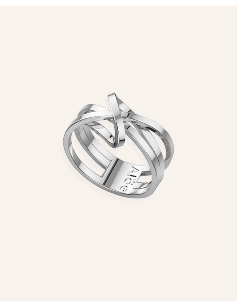 Bague argent 925 - Liens croisées Aloe Bijoux