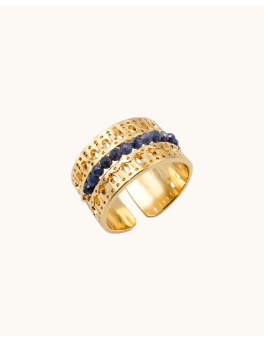 Bague Saphir en Plaqué or - Ornela Aloe Bijoux