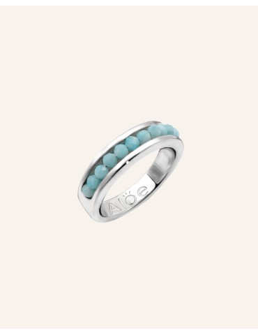 Bague Amazonite "esprit Alliance"GM en Argent 925 Aloe Bijoux