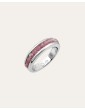 Bague Saphir rose "esprit Alliance"GM en Argent 925 Aloe Bijoux