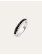 Bague Spinelle noir "esprit Alliance"PM en Argent 925 Aloe Bijoux