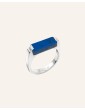 Bague Lapis Lazuli en Argent 925 - Prisme Aloe Bijoux