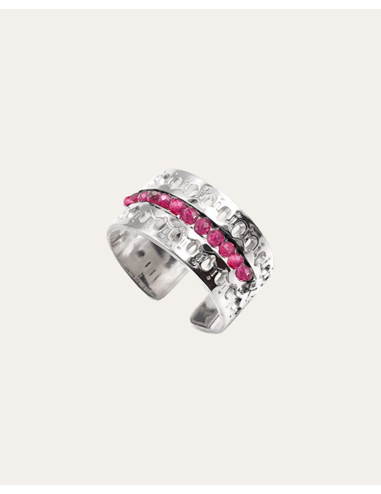 Bague Rubellite en Argent 925 - Ornela Aloe Bijoux Bague Rubellite en Argent 925 - Ornela Aloe Bijoux