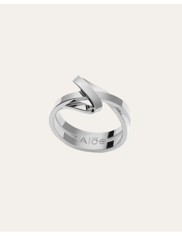 Bague 2 rubans en Argent 925 Aloe Bijoux