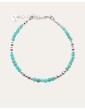 Bracelet perles Amazonite 3mm et Argent 925 - Zélie Aloe Bijoux