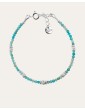 Bracelet perles Amazonite 2,5 mm en Argent 925 - Emy Aloe Bijoux